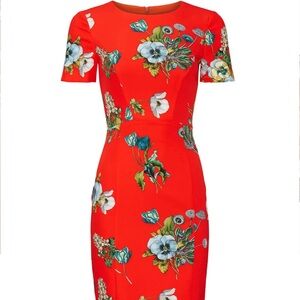 Black Halo size 2 JODEE SHEATH TANGERINE TERRACE Dress